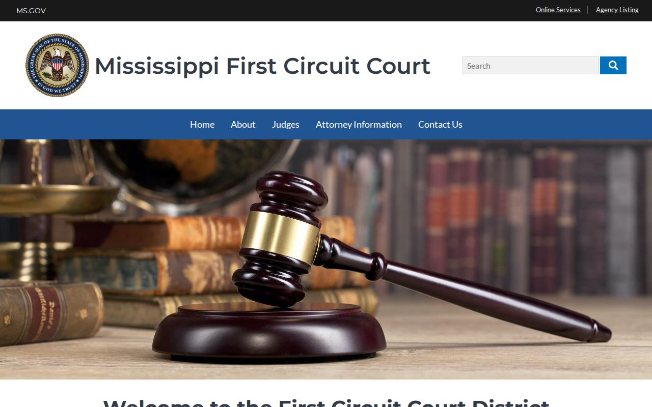 Prentiss County criminal court docket source for the First Circuit Court district